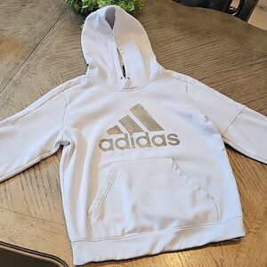 Adidas white hoodie size M